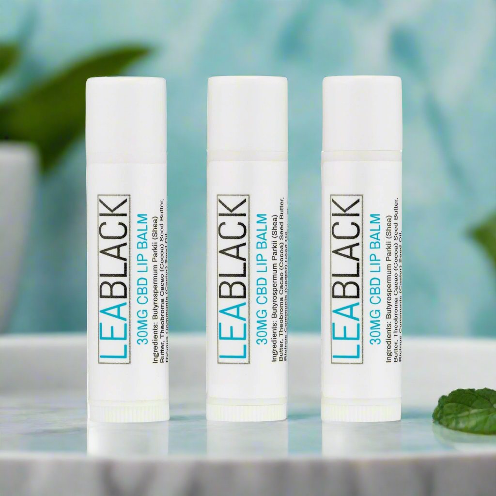 Lea Black Beauty® CBD Lip Balm Treatment 3-Pack Bundle