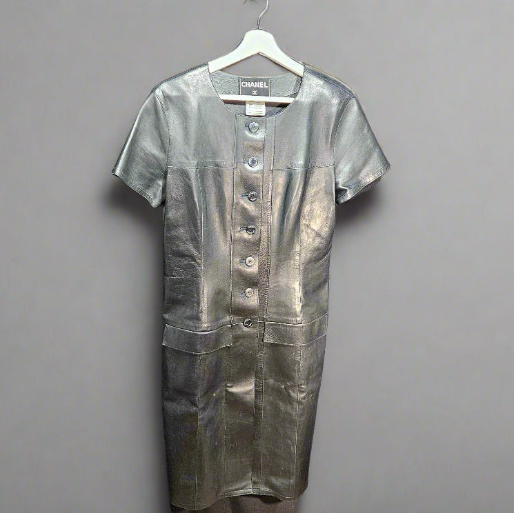 Loved By Lea: Chanel Black Lambskin Jacket Dress — FR 40 (US 8)