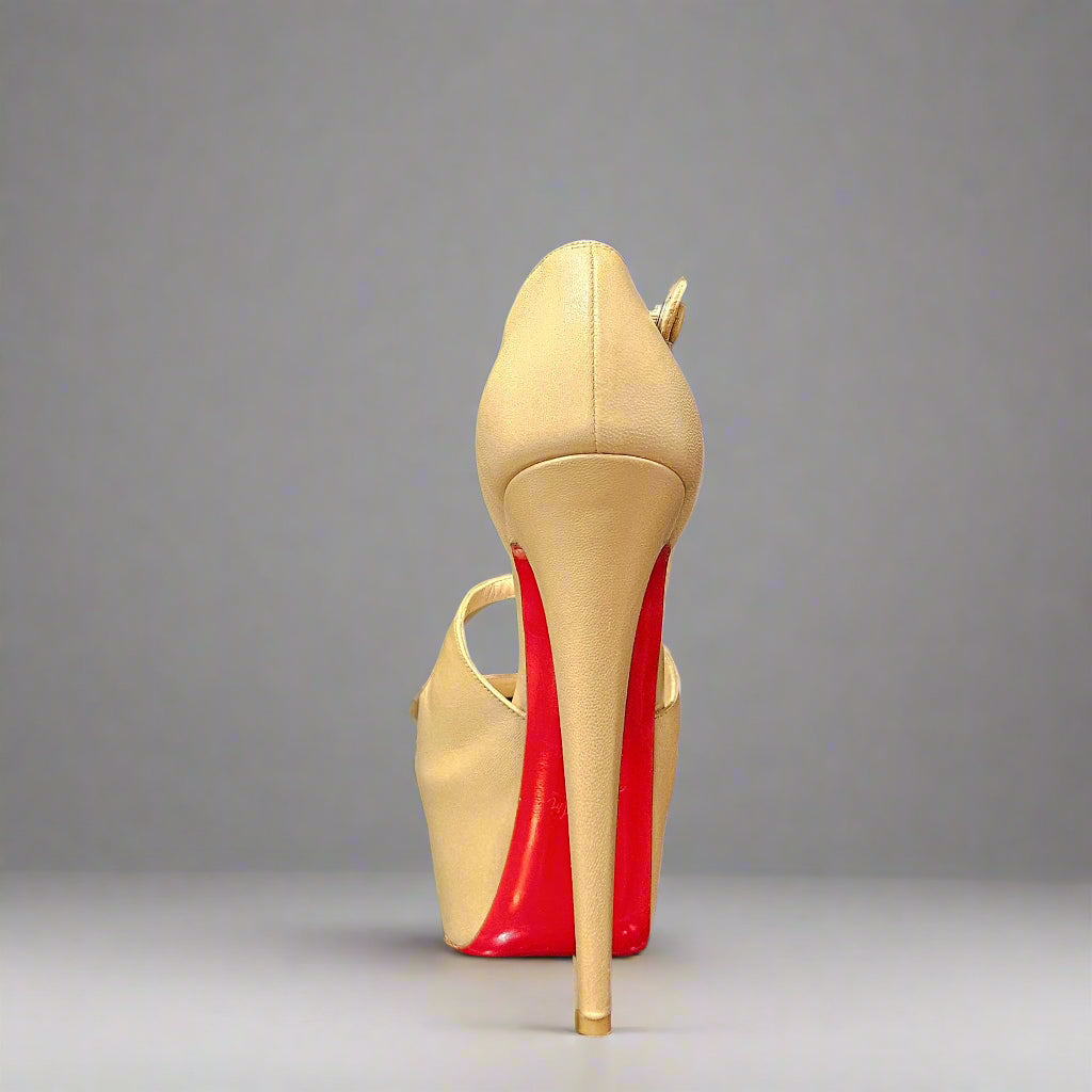 Loved By Lea: Christian Louboutin Beige Exagona 160 Stiletto Pump