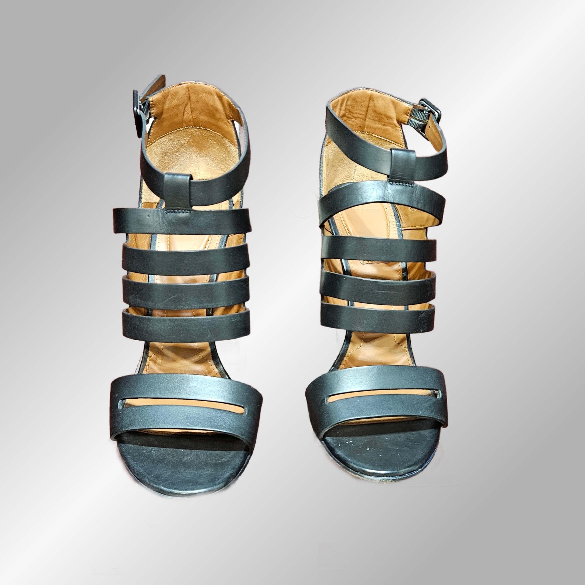 Loved By Lea: Givenchy Black Leather Sandal Pump (Size 39.5 / US 9.5)