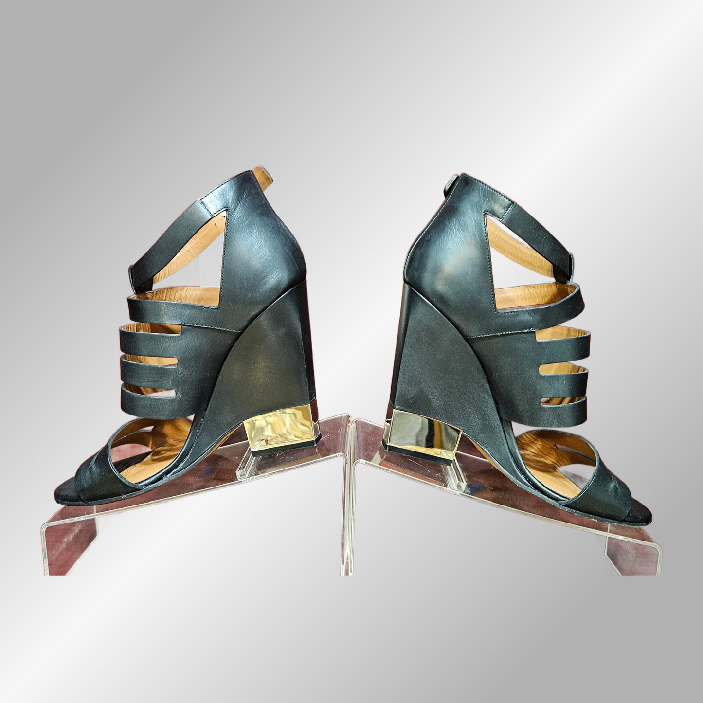Loved By Lea: Givenchy Black Leather Sandal Pump (Size 39.5 / US 9.5)