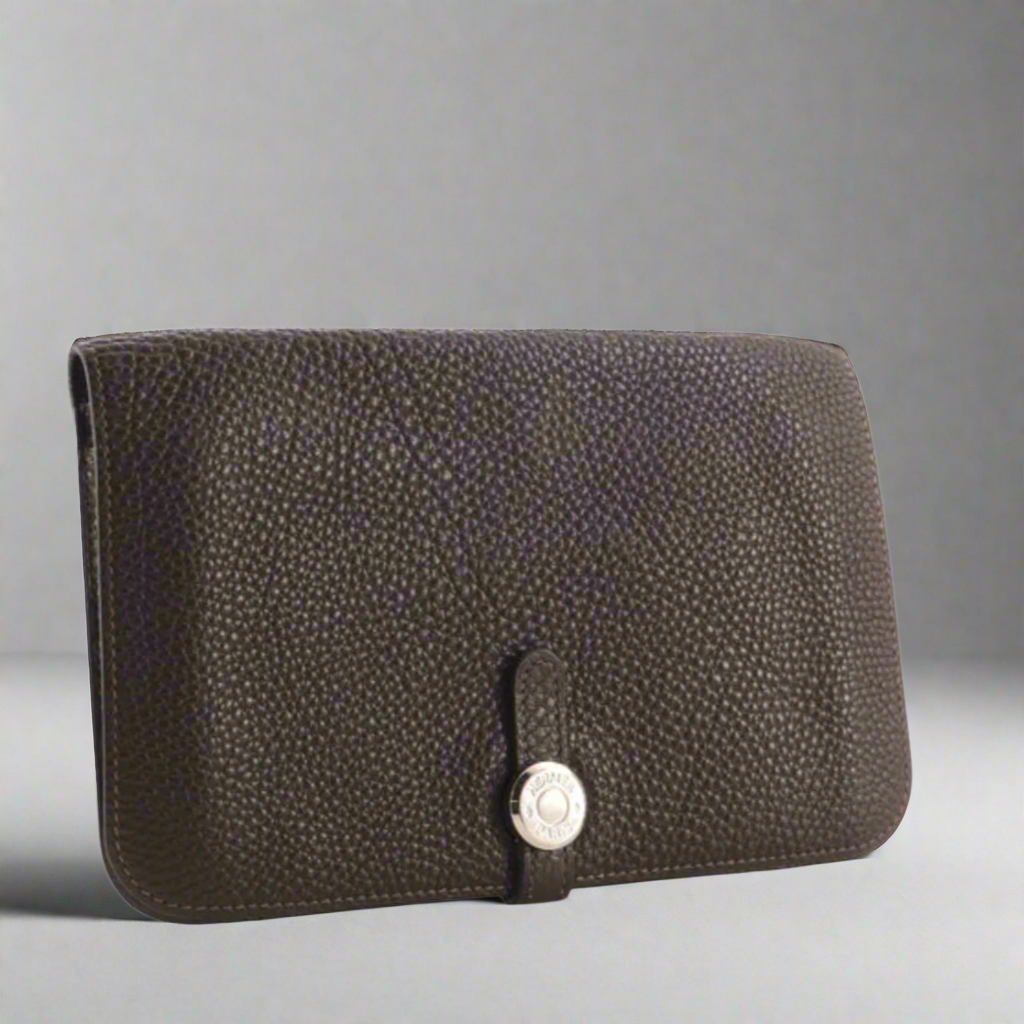 Loved By Lea: Hermès Dogon Duo Combined Leather Wallet Chocolate Brown
