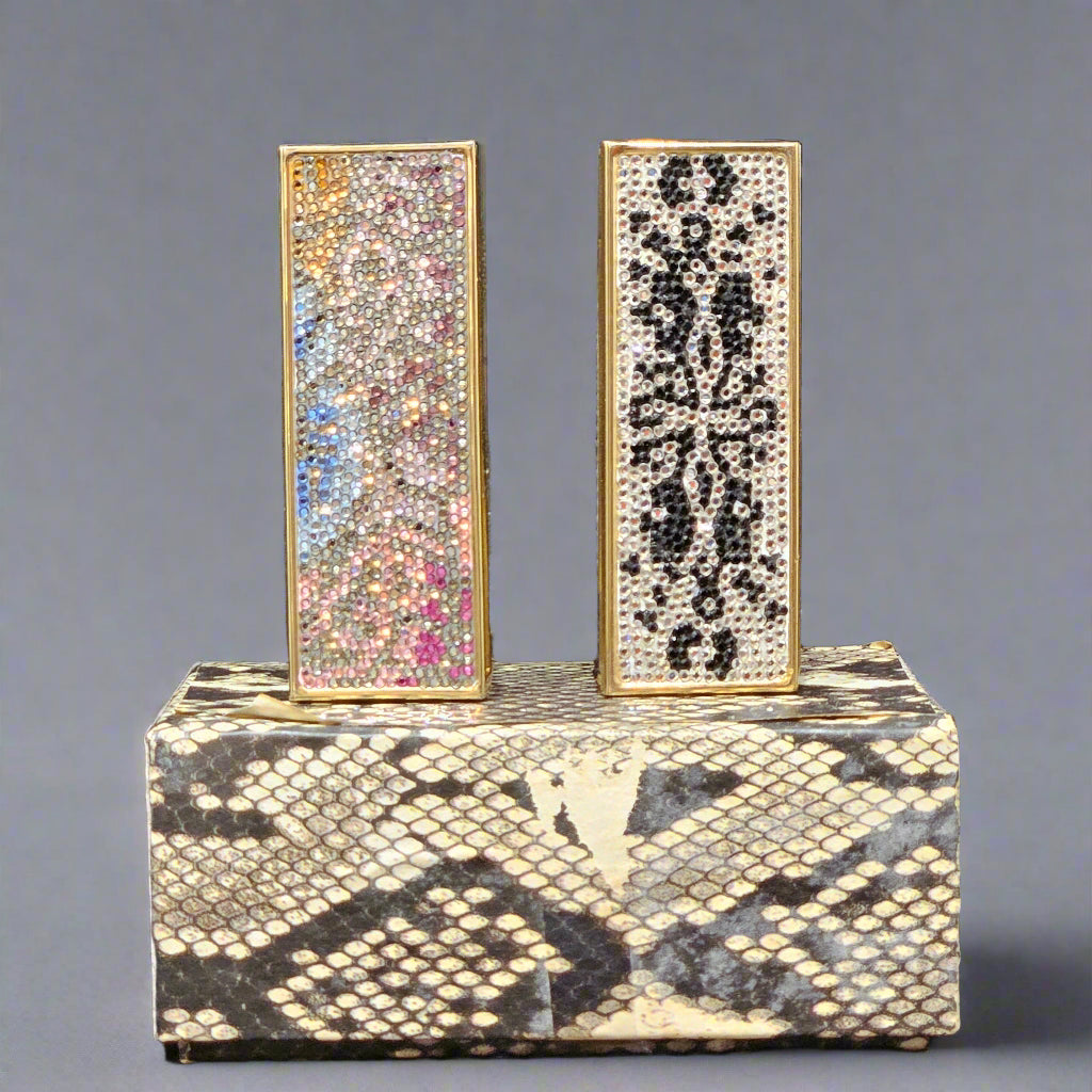 Loved By Lea: Judith Leiber Crystal Lipstick Compact Duo