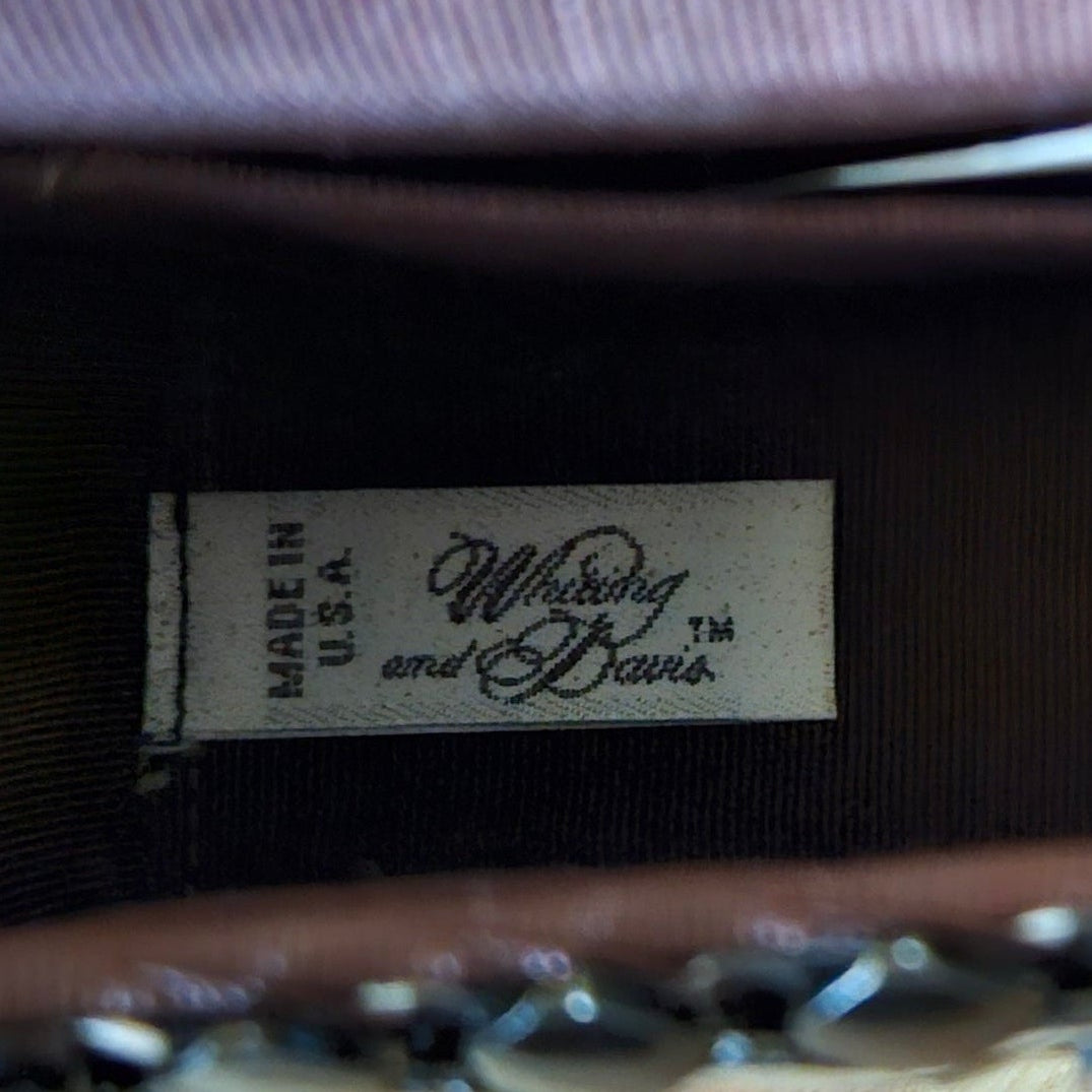 Label in bag with 'Whiting and Davis' branding