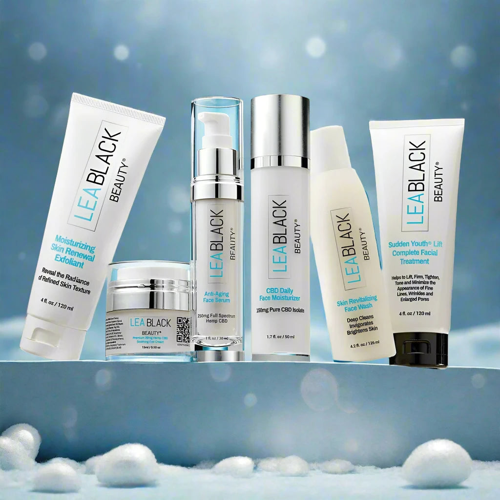 Lea Black Beauty® Premium Skincare Collection styled