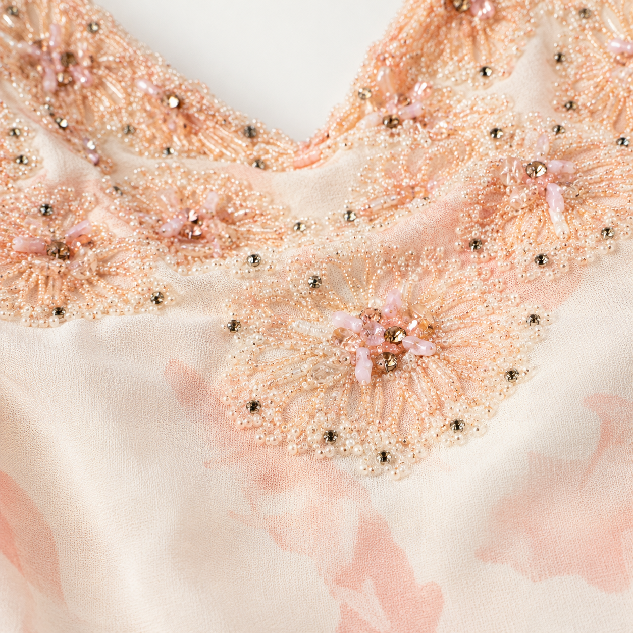 badgley mischka rose gold dress Belle Badgley Mischka Rose Gold Sleeveless Sequin Dress Size 2