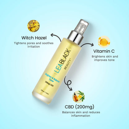Lea Black Beauty® Brighten & Balance 200mg CBD Skin Toner