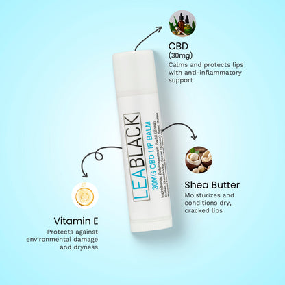Lea Black Beauty® CBD Lip Balm Treatment