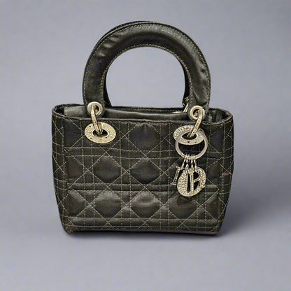 Loved By Lea Christian Dior Black Micro Lady Dior Handbag