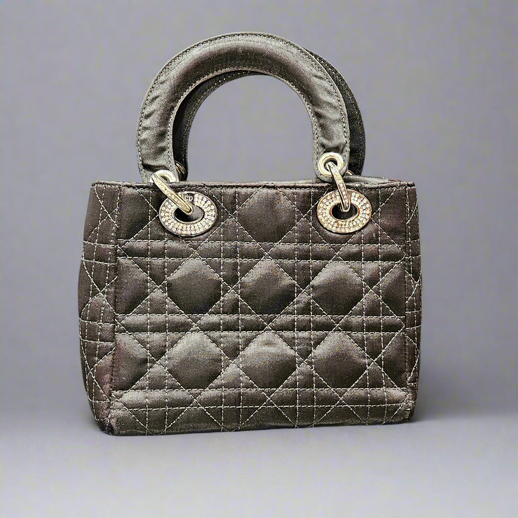Loved By Lea Christian Dior Black Micro Lady Dior Handbag