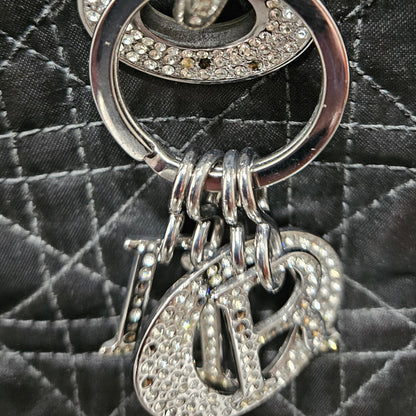 Loved By Lea Christian Dior Black Micro Lady Dior Handbag