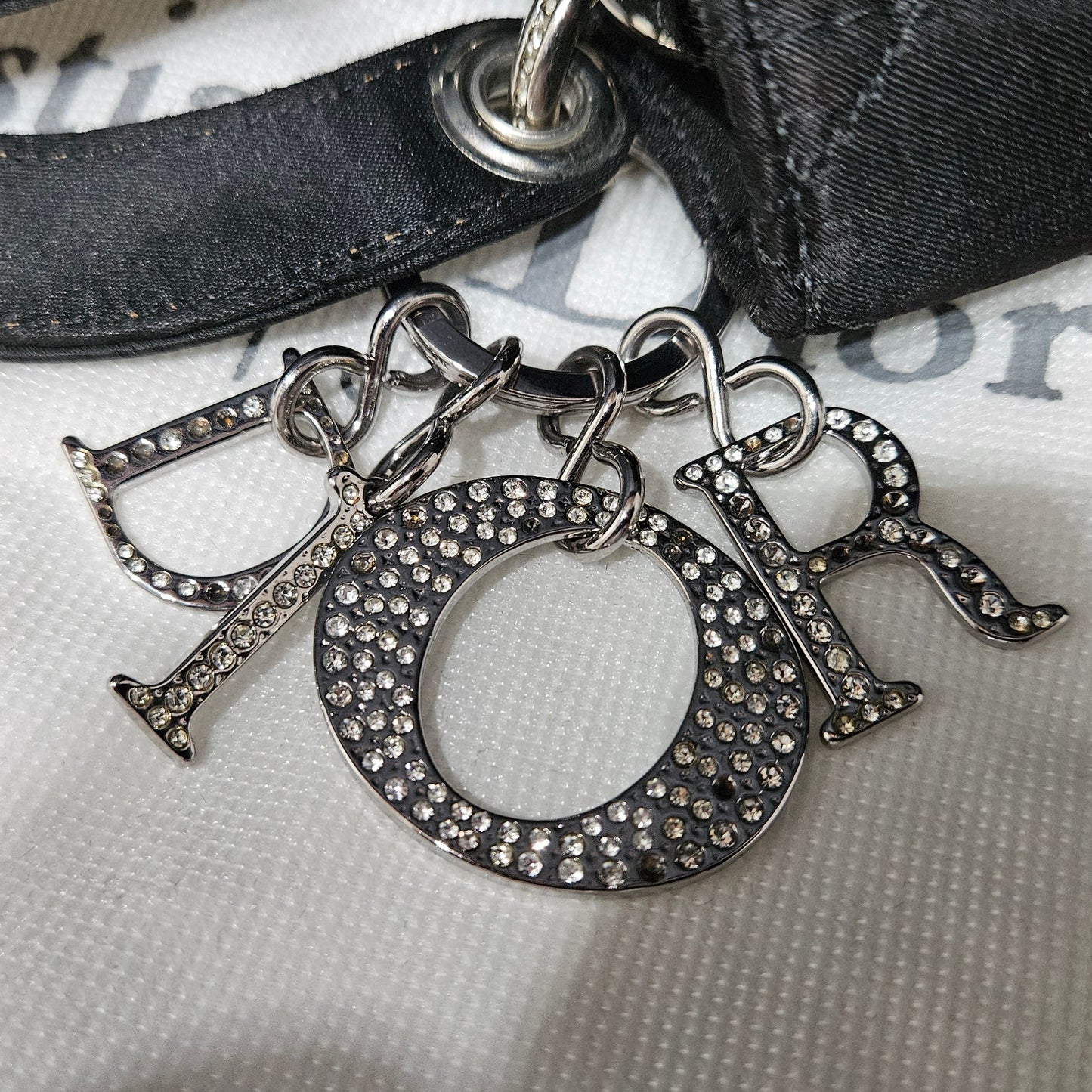 Loved By Lea Christian Dior Black Micro Lady Dior Handbag