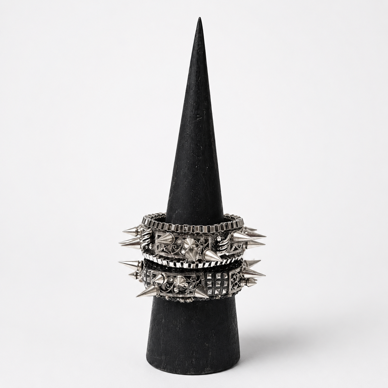 Custom LA Artist Spiked Cuff Bracelet Set | Loved By Lea