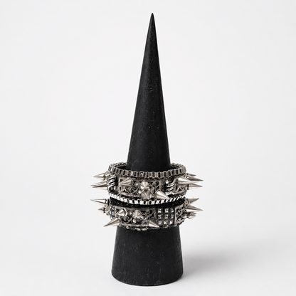 Custom LA Artist Spiked Cuff Bracelet Set | Loved By Lea