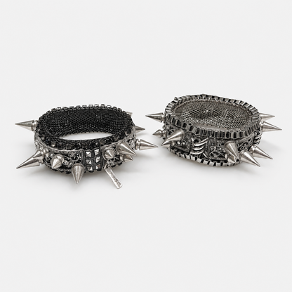 Custom LA Artist Spiked Cuff Bracelet Set | Loved By Lea
