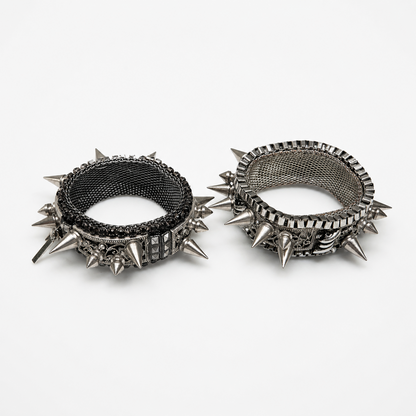 Custom LA Artist Spiked Cuff Bracelet Set | Loved By Lea