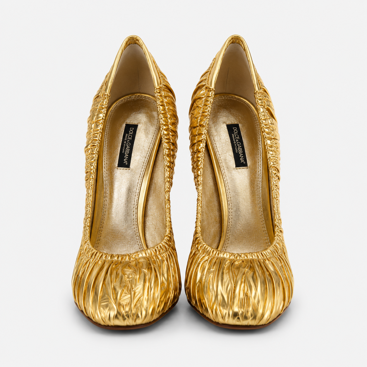 Dolce & Gabbana Gold Pump Size 39 EU | Loved By Lea