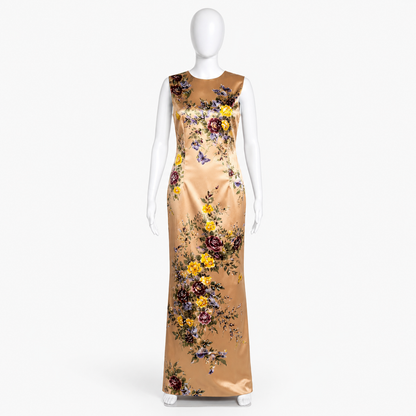 Dolce & Gabbana Floral Silk Gown Size IT 42 | Loved By Lea