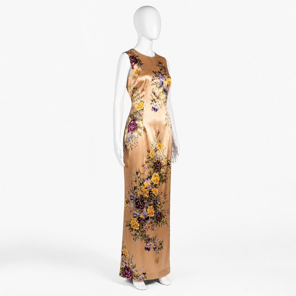 Dolce & Gabbana Floral Silk Gown Size IT 42 | Loved By Lea