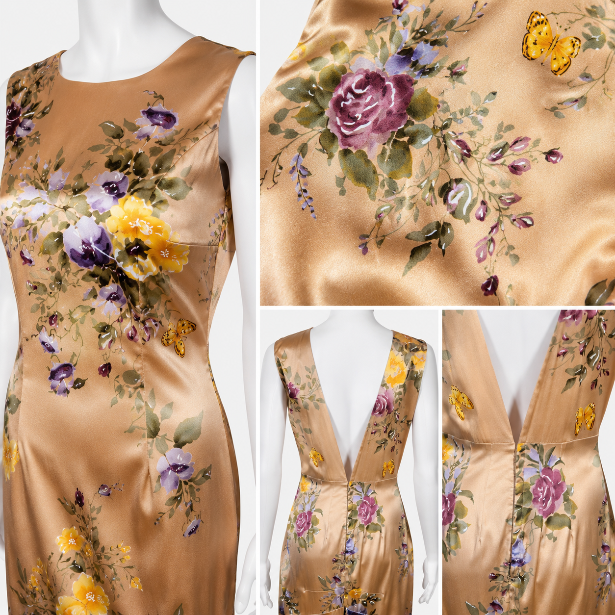 Dolce & Gabbana Floral Silk Gown Size IT 42 | Loved By Lea