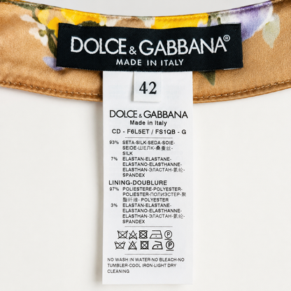 Dolce & Gabbana Floral Silk Gown Size IT 42 | Loved By Lea