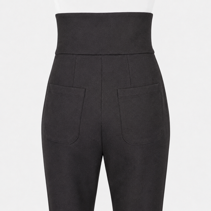 Black pants with a white background