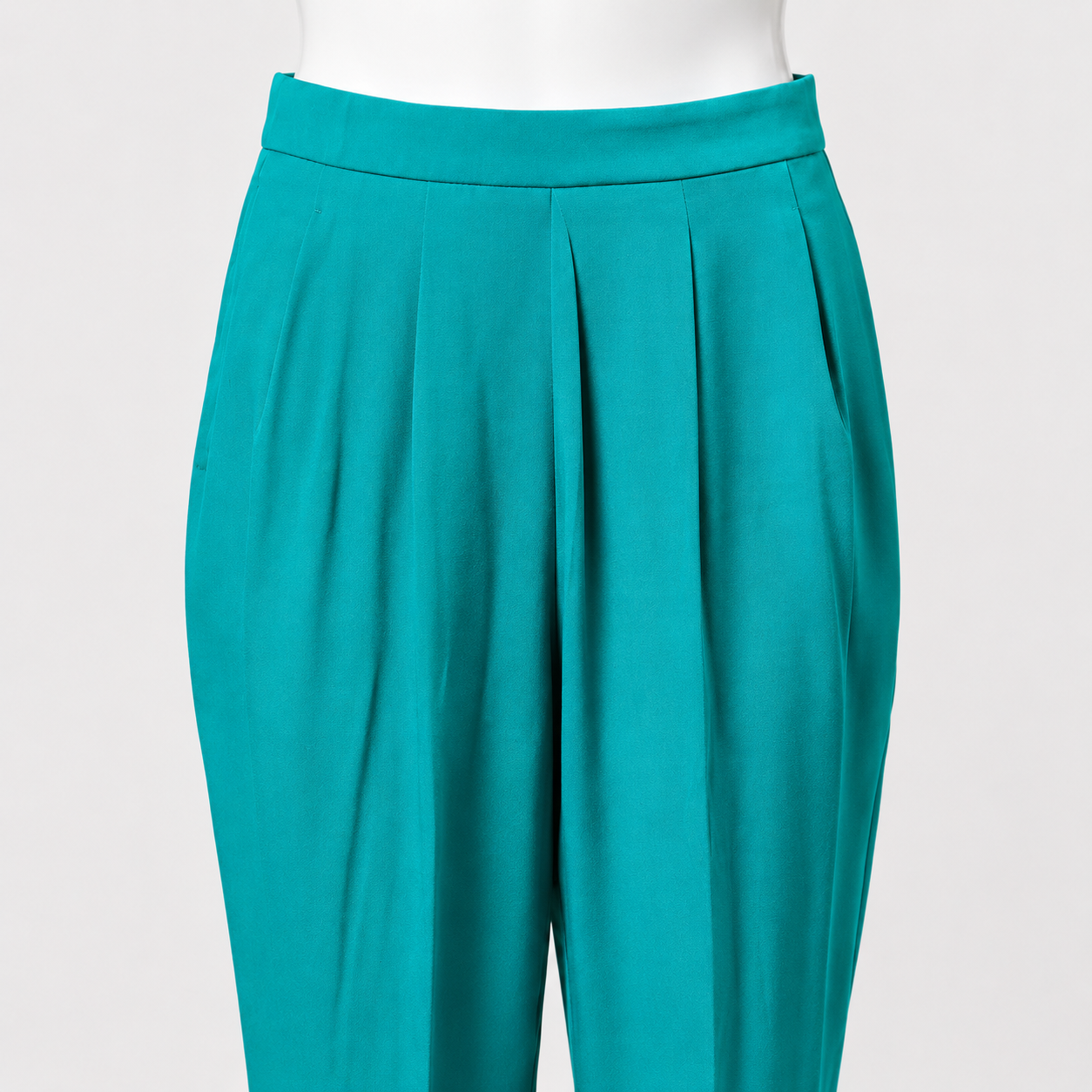 Gucci Teal Green Pleated Trouser Pants Size IT 40 | Loved By Lea