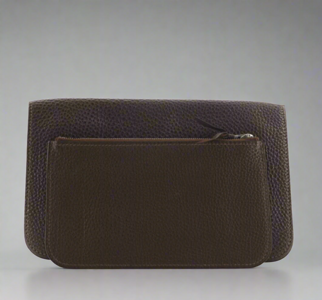 Loved By Lea: Hermès Dogon Duo Combined Leather Wallet Chocolate Brown