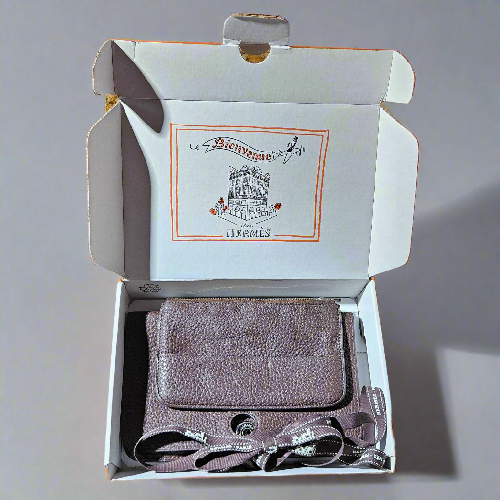 Loved By Lea: Hermès Dogon Duo Combined Leather Wallet Chocolate Brown