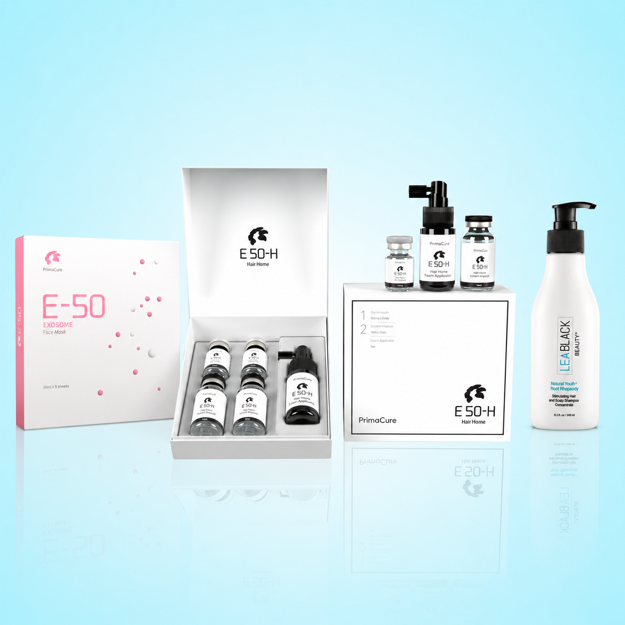 PrimaCure® e-50 Exosome Korean Skin & Hair Prestige Collection