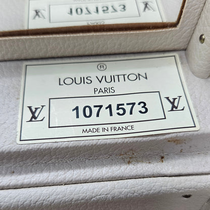 Louis Vuitton label on a product with visible model number