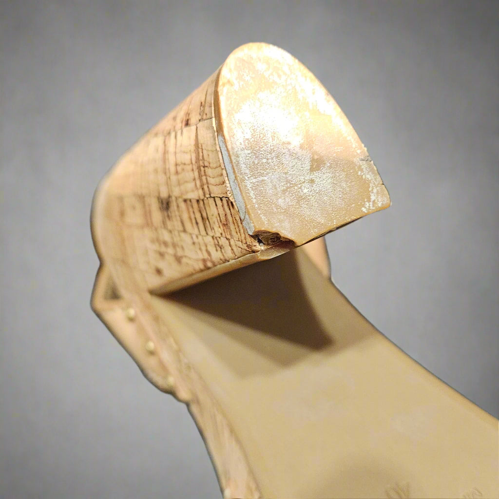Loved By Lea: Pre-Loved Prada Soft Lux Clog (Calzature Donna) – Natural, Size 40
