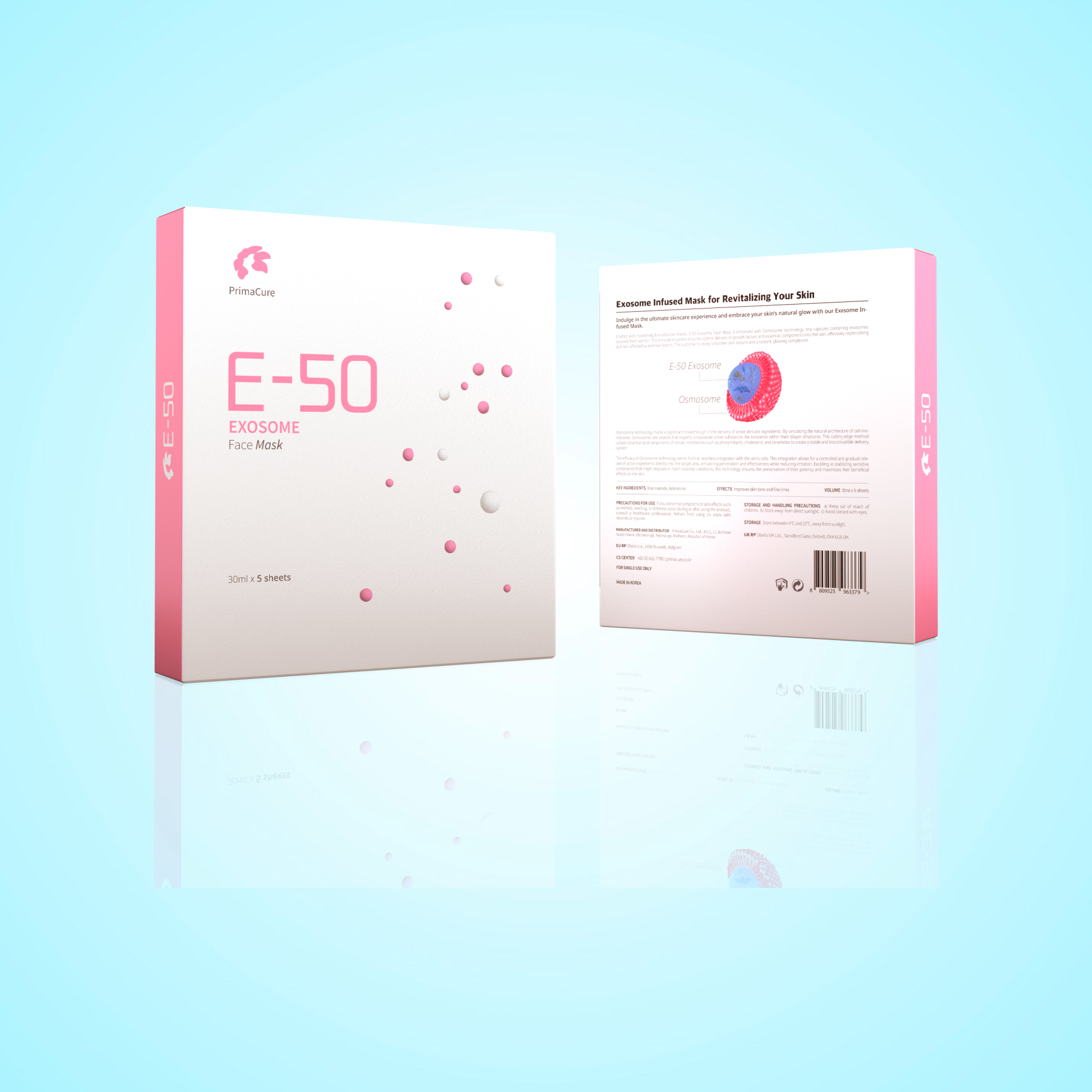 PrimaCure® E-50 "Pink Caviar" Salmon Exosome Face Mask