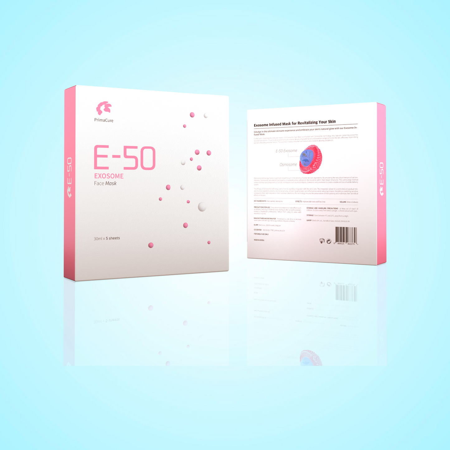 PrimaCure® E-50 "Pink Caviar" Salmon Exosome Face Mask