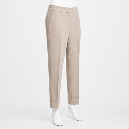 Stella McCartney Khaki Wool Tailored Pants Size 40 | Loved By Lea