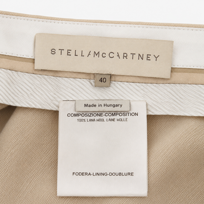 Stella McCartney Khaki Wool Tailored Pants Size 40 | Loved By Lea