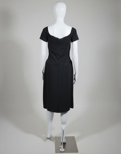 Loved by Lea: Vera Wang Black Dress with Waist Detail – Size 8
