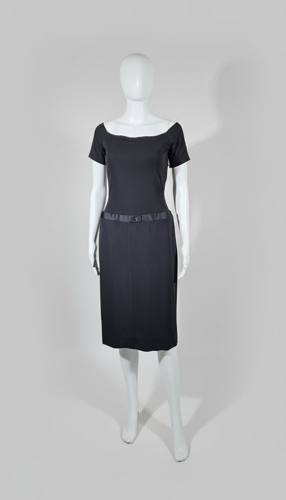 Loved by Lea: Vera Wang Black Dress with Waist Detail – Size 8