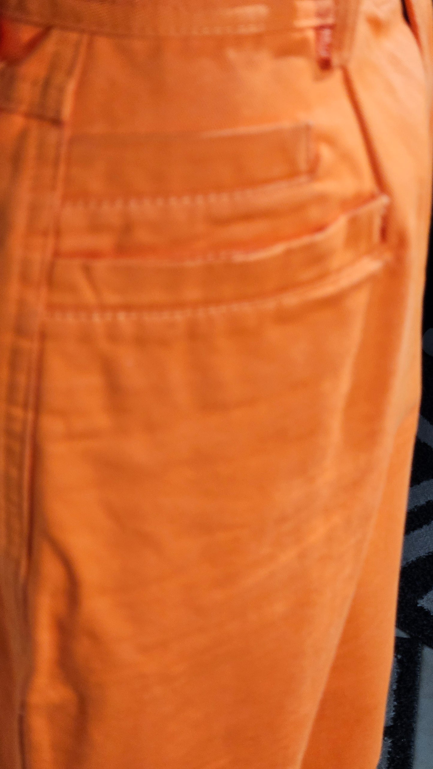 Close-up jeans double pocket on front with visible stitching