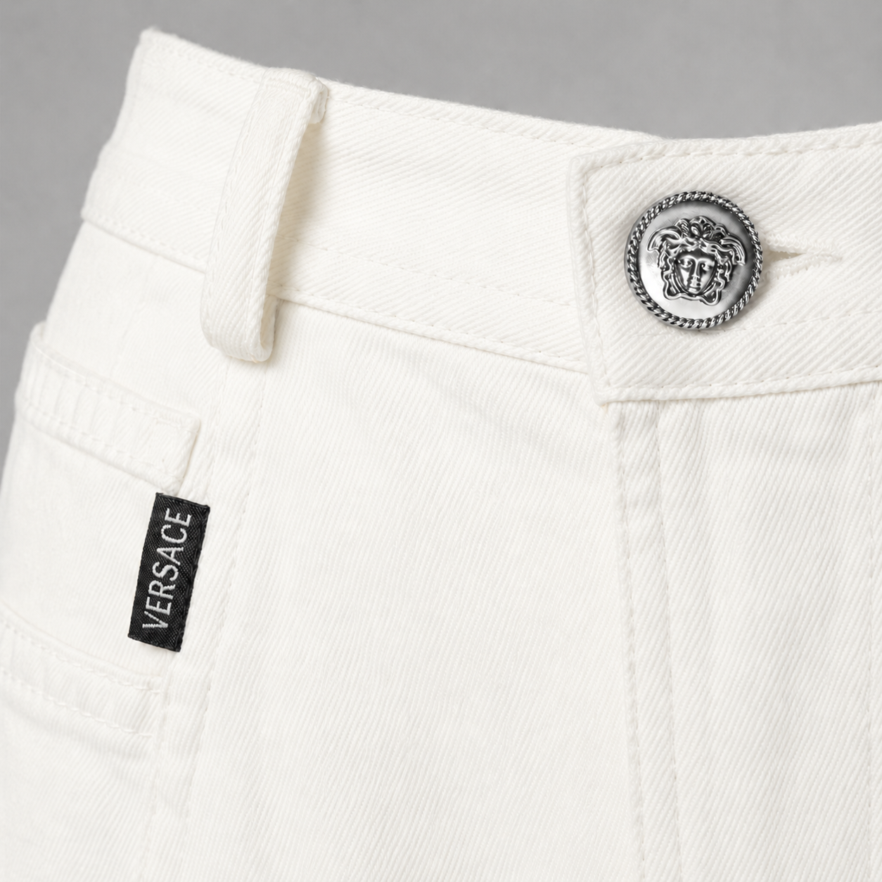 Vintage Versace Jeans Signature White Women’s 29 l Loved By Lea