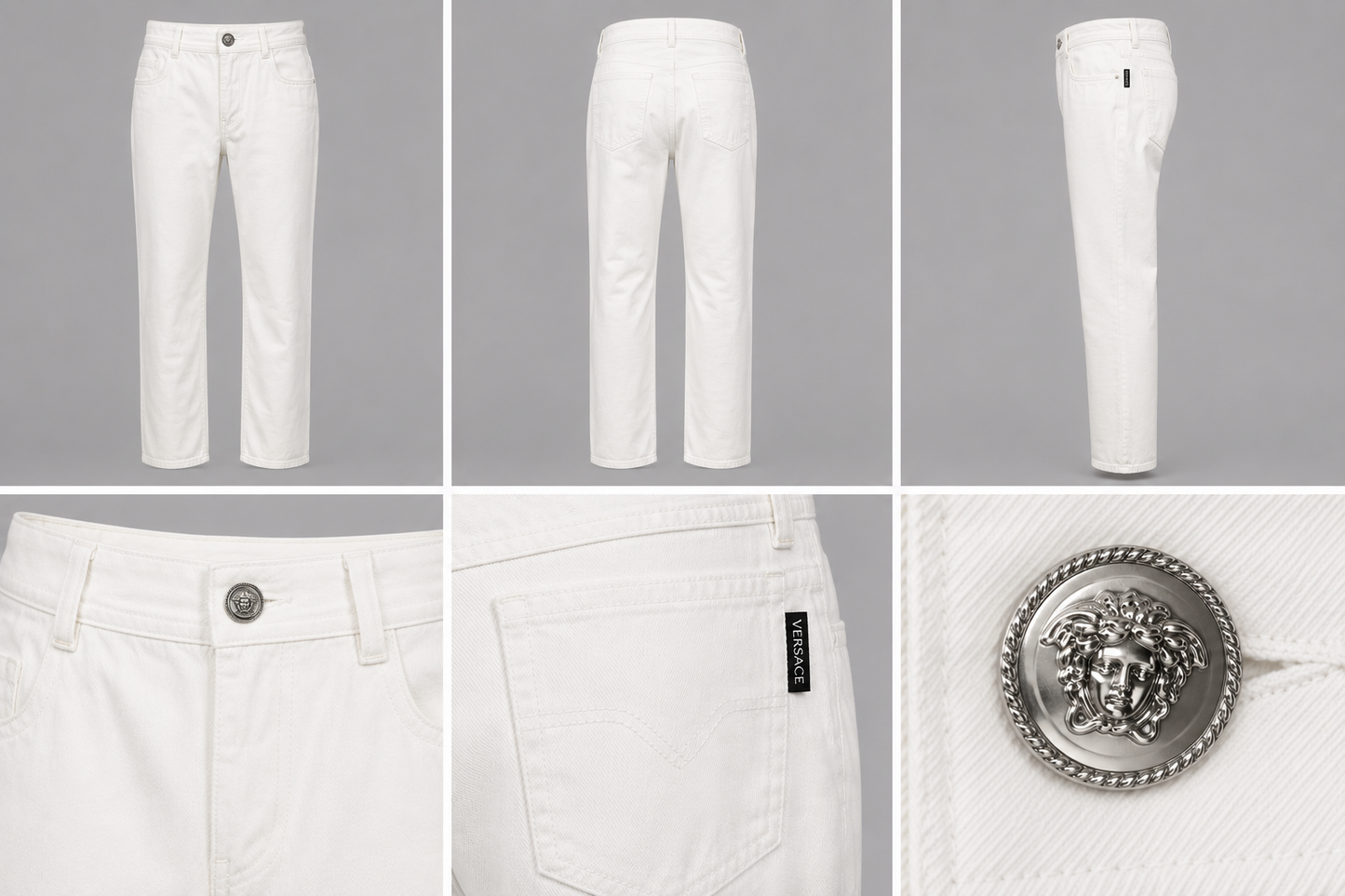 Vintage Versace Jeans Signature White Women’s 29 l Loved By Lea