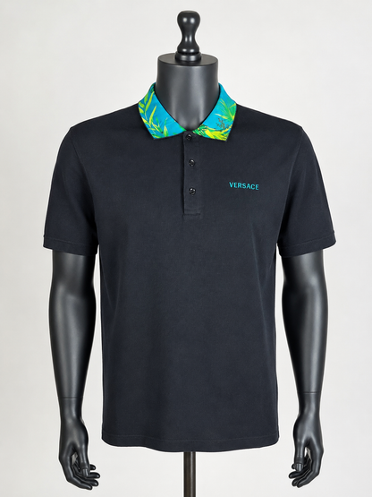Versace Jungle Print Polo Shirt | Men's 2XL | Condition A Like New | Loved By Lea