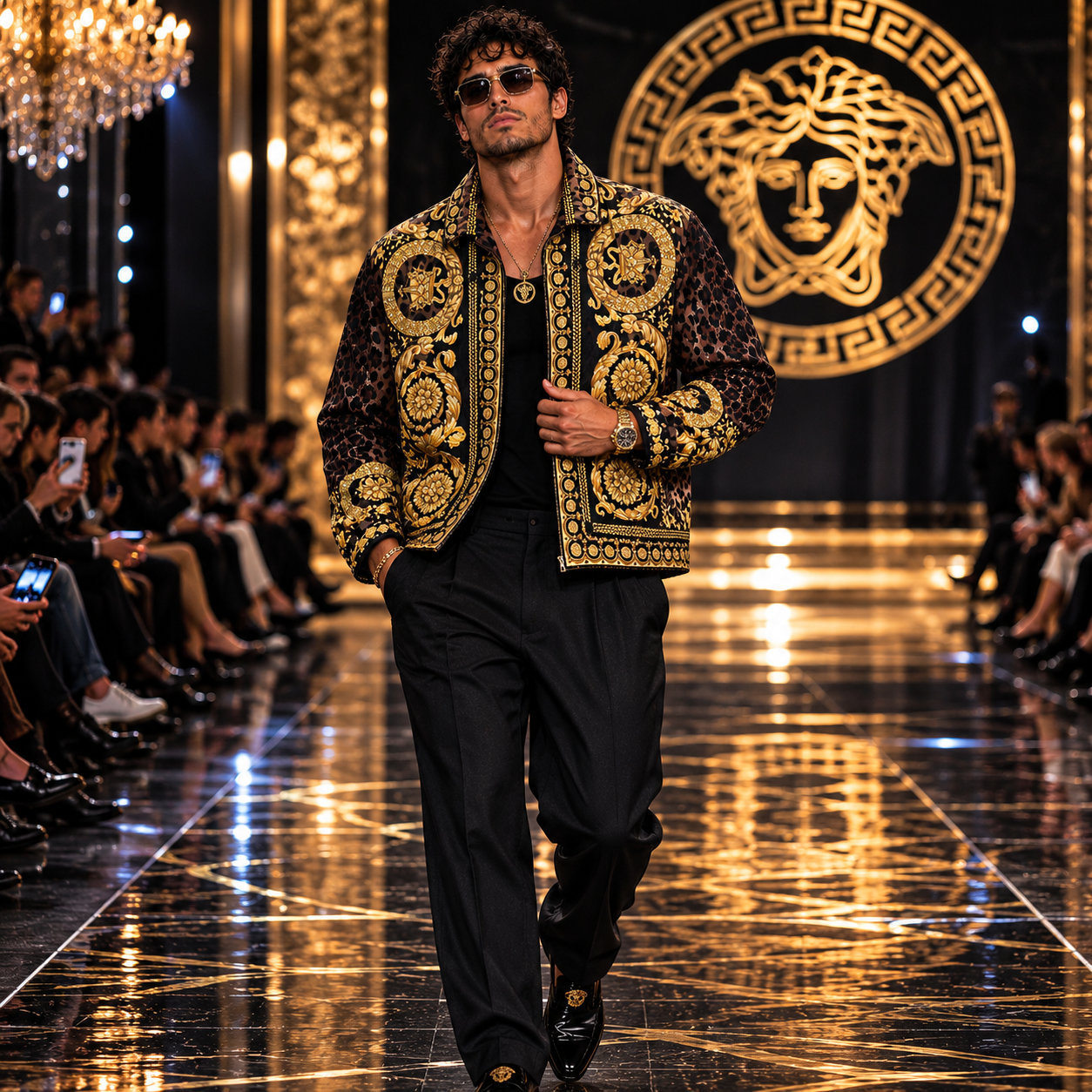Versace Wild Baroc Print Blouson Jacket — Men's IT 48 (US 38) | New With Tags