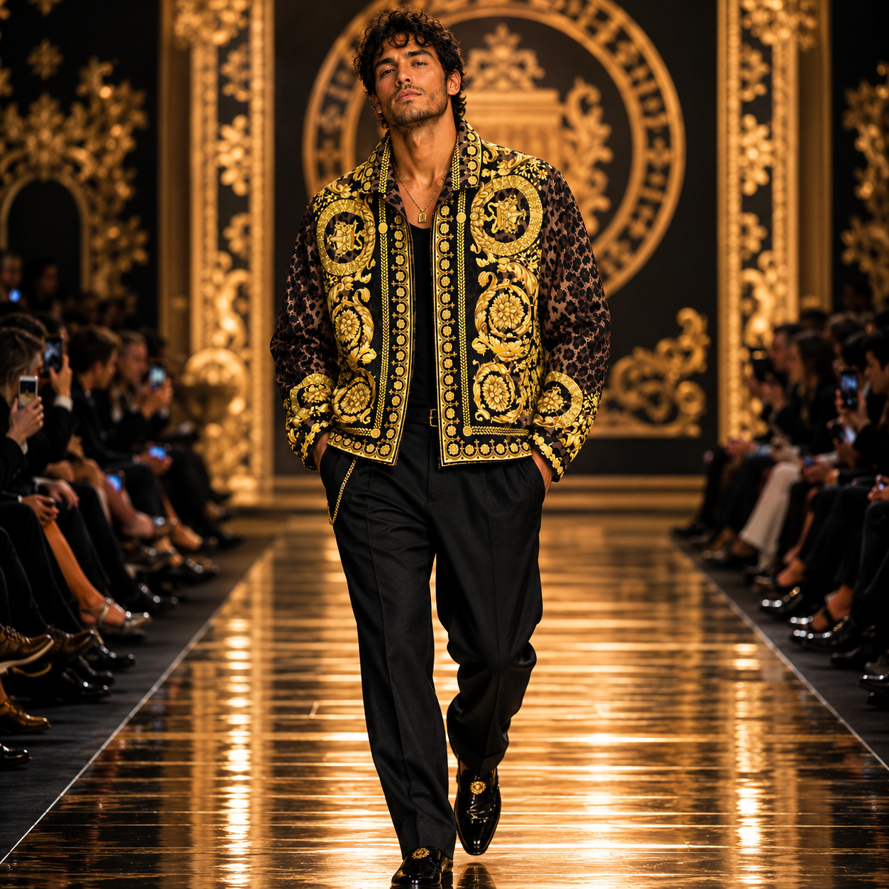 Versace Wild Baroc Print Blouson Jacket — Men's IT 48 (US 38) | New With Tags