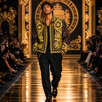 Versace Wild Baroc Print Blouson Jacket — Men's IT 48 (US 38) | New With Tags