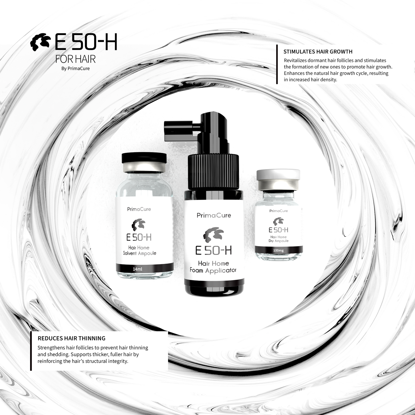 PrimaCure® E 50-H Salmon Exosome Home Hair Kit