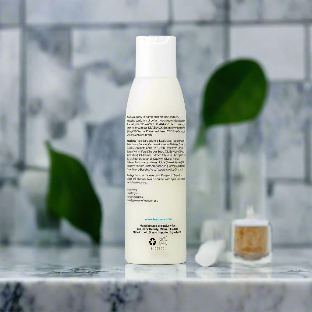 Luxury Face Wash Natural Ingredients Lea Black Beauty