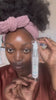 Arielle Bines applying Lea Black Beauty CBD face serum and daily moisturizer.